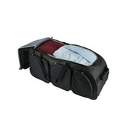 Travelers Club 30-inch Rolling Multi-Pocket Upright Duffel Bag - Black