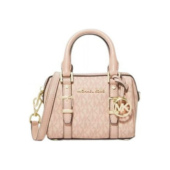 Michael Kors by Bedford Legacy Women's Coated Canvas Logo Duffle Crossbody Bag, Ballet