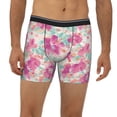 thumbnail image 4 of Rocae Purple Watercolor Flowers for Stretch Moisture-Wicking Underwear,Men's Underwear Boxer Briefs Medium, 4 of 9