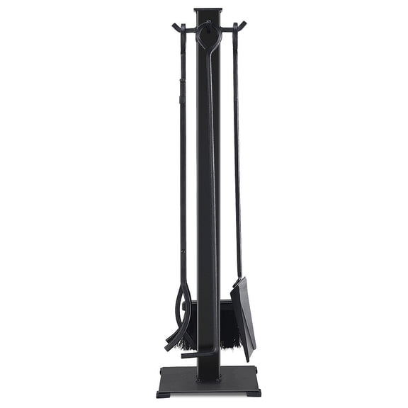 Costway 5 Pieces Fireplace Tools Set Iron Fire Place Tool set Stand Hearth Accessories
