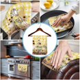 thumbnail image 3 of Gnomes Sunflower Kitchen Towels Set of 2, Water Absorbent Dish Towel, Yellow Checkered Pastoral Botanical Wooden Decorative Hand Towels - Quick Drying Cloth for Cooking Baking, 18x28 Inch, 3 of 8