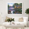 thumbnail image 3 of Cuadros Decorativos 5D DIY Mosaic Cabin River Full Round Drill Diamante Dibujo Resina Artesanía Regalo Ehuebsd Nuevos Originales, 3 of 8