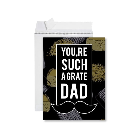 Koyal Wholesale Funny Father's Day Jumbo Card With Envelope, Grate Dad, Set of 1