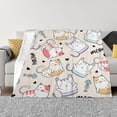 thumbnail image 6 of Colorful Animals Throw Blanket Ultra-Soft Comfortable Blankets Flannel Fits Couch Sofa Office Suitable for All Season 60"x79", 6 of 10