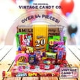 thumbnail image 3 of VINTAGE CANDY CO. 20TH BIRTHDAY RETRO CANDY GIFT BOX - 2001 Decade Childhood Nostalgia Candies - Fun Funny Gag Gift Basket - Milestone 20 Twentieth Birthday - PERFECT For Man Or Woman Turning TWENTY, 3 of 9
