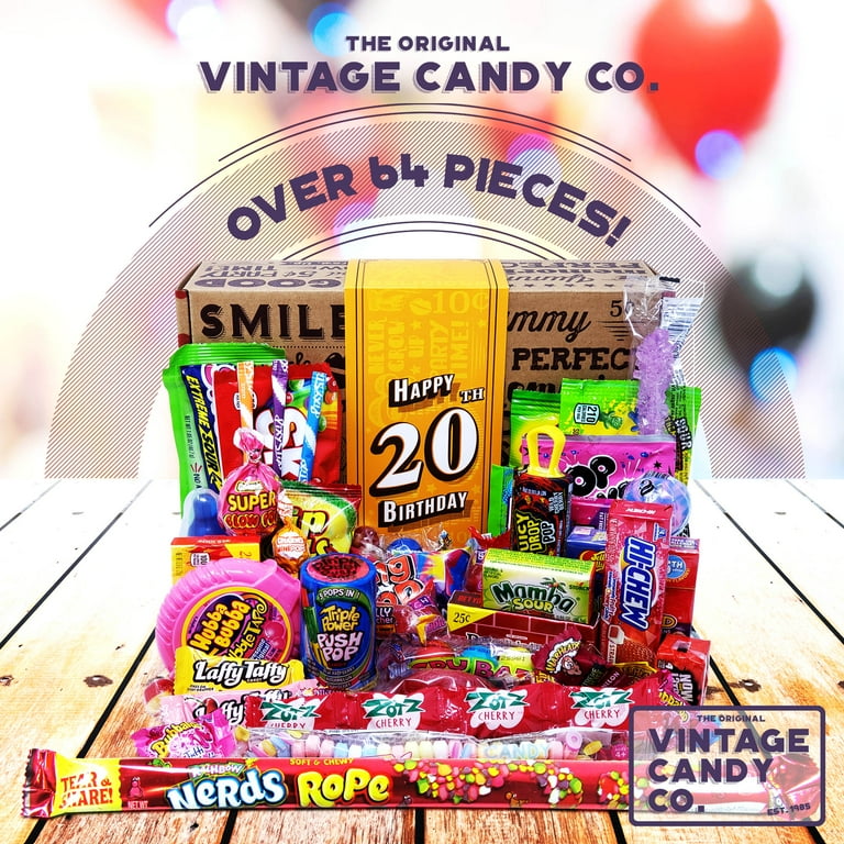 VINTAGE CANDY 20TH BIRTHDAY RETRO CANDY GIFT BOX 2001 Decade
