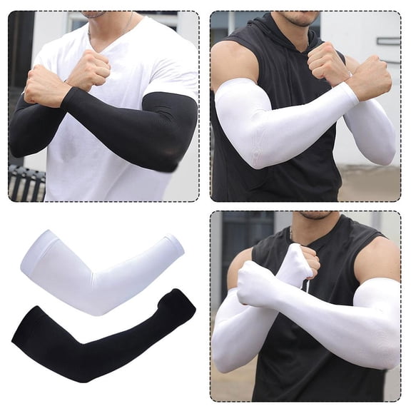 FurNest 1 Pair Cooling Arm Sleeves Cover UV Sun Protection Outdoor For Men Sports N