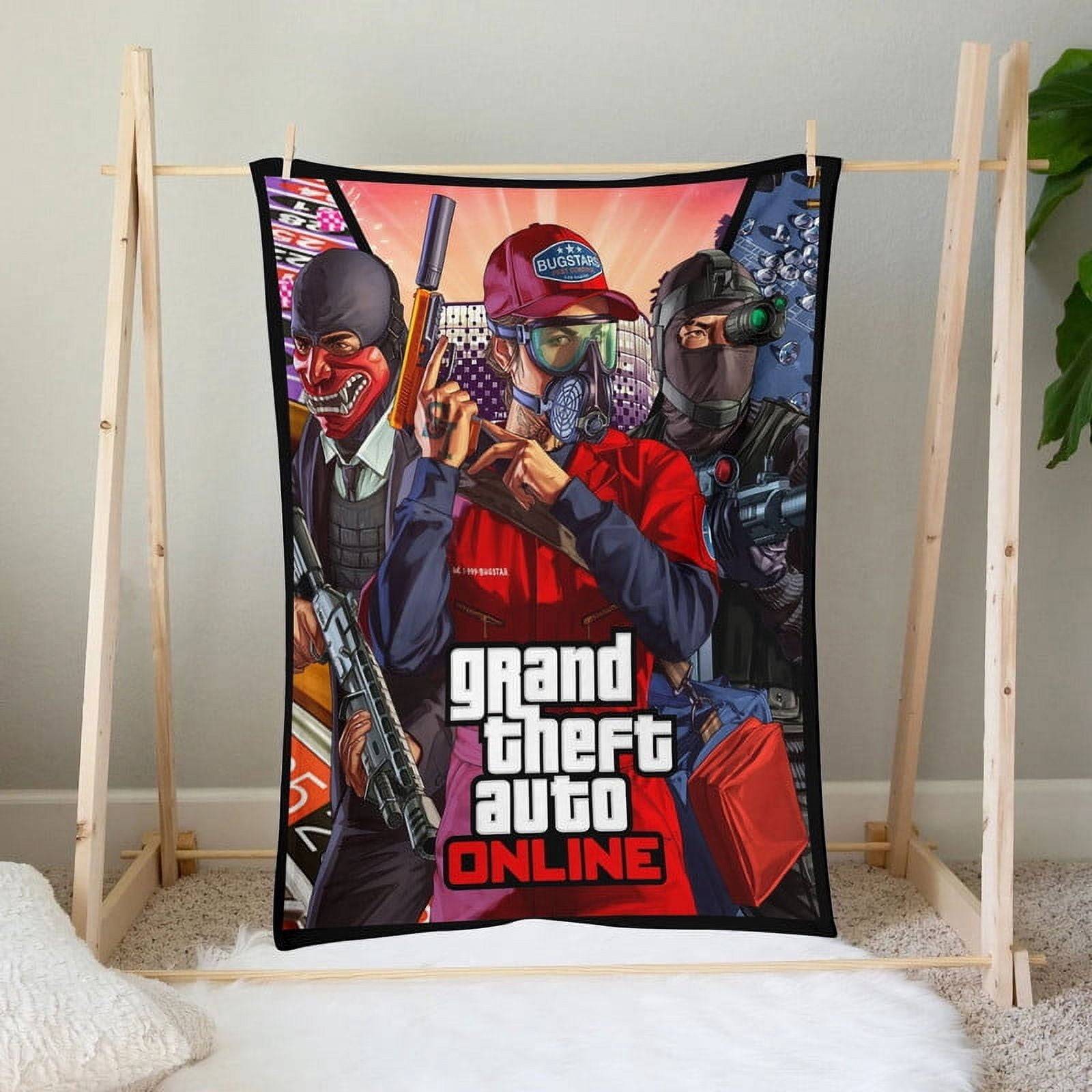 Grand Theft Auto Gra5 Throw Blanket Gifts for Fans Lover Girls Boys Women Present Hoodie Him Bed 40"x50"
