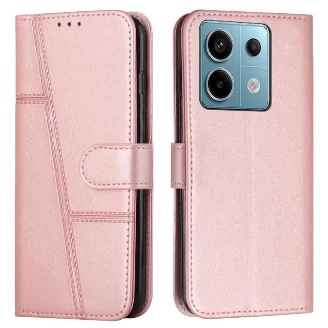 Funda Flip para FOXDOCK Xiaomi Redmi Note 13 pro – Carcasa delgada y resistente a impactos con soporte para uso diario y profesional