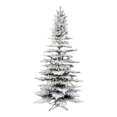 thumbnail image 1 of Vickerman Sapin de Noël Artificiel à LED Multicolore 66" en Blanc, 1 of 3