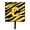 Letter C, variant on Letter C Initial Monogram - Tiger Stripe - Black Gold Leash Holder Or Key Hook