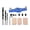 Blue, variant on MOMOJIA Vertical Pocket Jig Hole Woodworking Doweling Jig Kit Self Centering Drill Guide Wood Hole Punch Positioner Locator Kit