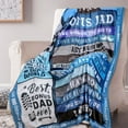 thumbnail image 5 of to My Bonus Dad Blanket Gifts for Fathers Day Present from Son Daughter Christmas Birthday Presents for Dad in Law Step Dad Throw Blanket, 5 of 6