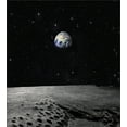 thumbnail image 3 of Ambesonne Earth Duvet Cover Set, Planet Earth from Moon, 2-Calking, Black Grey Blue, 3 of 7