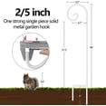 thumbnail image 5 of BEAU JARDIN 8 Pack Shepherds Hooks for Outdoor 48 Inch Single Piece No Assembly Solid Metal Heavy Duty Non-Hollow Wedding Plants Bird Feeder Pole Lanterns Garden Shepards Hooks White, 5 of 7