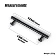 thumbnail image 6 of Goo-Ki 5''(128mm) Hole Center Elegant Black Zinc Alloy Cabinet Handles - Modern Striped Decorations Cabinet Pull Hardware for Bedroom, Kitchen, 6 Pack, 6 of 8