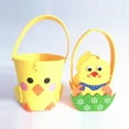 thumbnail image 4 of LAIQIEN Felt Easters Animal Themed Basket for Holiday Crafts Candy Gift Bag with Handle, 4 of 12