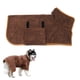 thumbnail image 1 of Toalla de baño para secado de perros, material de microfibra, albornoz absorbente de secado rápido para perros, higroscópico de secado rápido para mascotas, cuello y cintura ajustables, 1 of 5