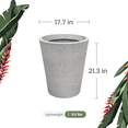 thumbnail image 4 of Ecobo Maceta de 54,1 cm de Alto | Ecológica, Duradera y Ligera | Para Uso en Interiores y Exteriores, Resistente a la Intemperie, Diseño Contemporáneo de Artesanos Brasileños - Granito, 4 of 4
