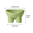 thumbnail image 3 of Tilted Elevated Cats Food Bowl Suitable For Cats And Small Dogs, Ceramic Raised Tilted Cat Bowls for Small Dog Fat Faced Cat Kitten, Anti Vomiting Bowl Inward-Curved No Spill No Mess, 3 of 6
