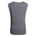 thumbnail image 2 of SSLR V-Neck Sweater Vest for Men, Cable Knitted Pullover Sweaters Vest Tops, 2 of 8