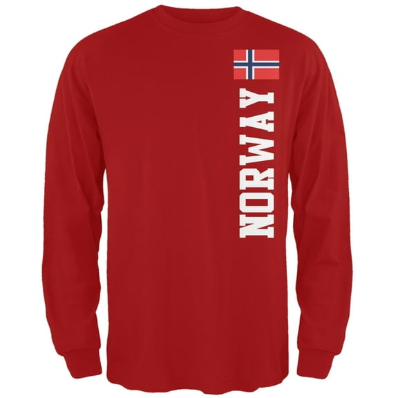 World Cup Norway Red Adult Long Sleeve T-Shirt - Medium