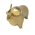 thumbnail image 1 of GOLD CERAMIC BULL, HEAD UP 8", 1 of 2
