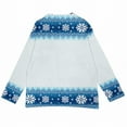 thumbnail image 5 of ZJXFGS Women Cardigan Sweater Fair Isle Sweater Lightweight Cardigans for Women Womens Boho Sweaters Womens Cable Knit Cardigan Sweater Jackets for Women 2025 Vintage Christmas Sweater Light blue XL, 5 of 7