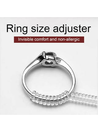 Ring Adjuster, DELFINO Clear Ring Size Guards Spacers Sizers Fitter Resize  Tightener Stopper Reducer Adjuster Tool for Men, Women Loose Rings Thin  Wide Bands 1.5-5.5mm Big Wedding Engagement Ring price in UAE
