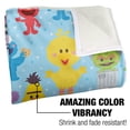 thumbnail image 3 of Sesame Street, 50"x60", Cute Character Pattern Silky Touch Sherpa Back Super Soft Throw Blanket, 3 of 5