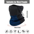 thumbnail image 6 of 2 pack Neck Gaiter Half Face Cover Skiing Mask for Cycling Running Fishing Baseball Outdoor Sports Dark Gray Blue, 6 of 6
