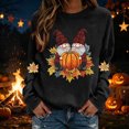 thumbnail image 4 of Enjoytime Halloween Sweatshirts for Women Cute Print Long Sleeve Pullover Tops Fall Fashion Casual Crew Neck Sweatshirt, 4 of 5