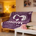 thumbnail image 5 of Mohdy Soft Flannel Mom Throw Blanket, Loving Mothers Day Keepsake Gift, Warm Cozy Blanket for Couch Bed, Birthday Gift for Mom, 5 of 8