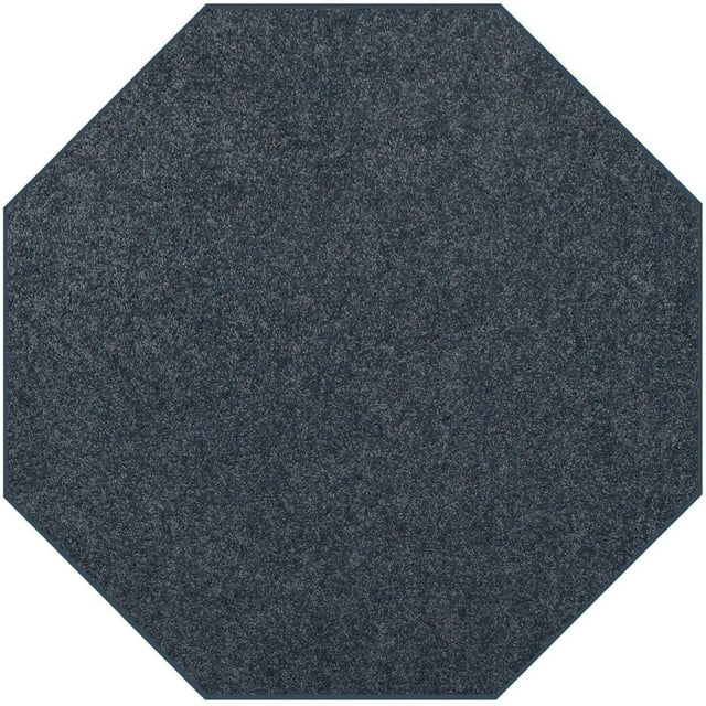 Furnish My Place DC Custom Rug - 9 ft. Octagon, Petrol Blue, Indoor Rug for Bedrooms, Hallways, Living Rooms