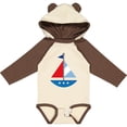 thumbnail image 3 of Inktastic Personalized Sailboat Boys or Girls Long Sleeve Baby Bodysuit, 3 of 5