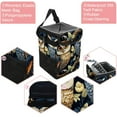 thumbnail image 2 of Owl Foldable Mini Car Trash Can with Lid and Leak-Proof Hanging Storage Bag, 2 of 6