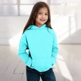 thumbnail image 2 of Chenglor Sweatshirts for Girls 10-12 Graphic Girls Hoodies Back To School Pullover Tops 6 Year Old Girl Clothes Children's Fashion Clothes (3-4 Years Blue), 2 of 4