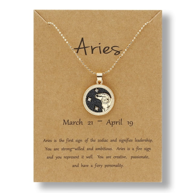 WREESH Chaîne de Pièces Dorée Jour et Nuit Collier des Douze Constellations Collier pour Couple