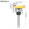 thumbnail image 1 of Lefu T Type Bit With Bottom Bearing Router Bit Woodworking Milling Cutter For Wood Grooving Bit Carbide Cutters Face Mill End Mill, 1 of 8