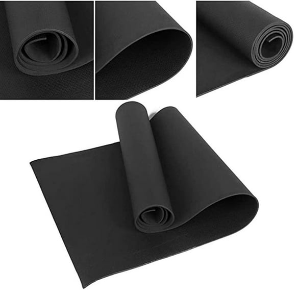 TINGYI Yoga Mat 4mm Single-sided Embossing Fitness Yoga Mat Floor Mat Dance Yoga Mat black