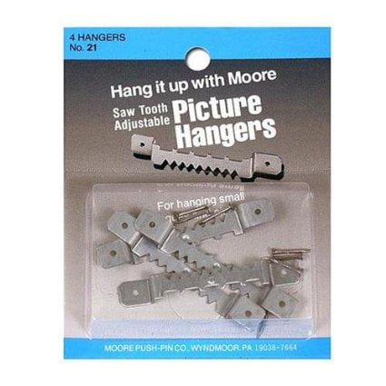 Sawtooth Picture Hangers 2-3/4 Inch W/nails by