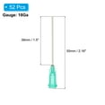 thumbnail image 2 of 18Ga Dispensing Needles, 52PCS 1.5 Inch Industrial Blunt Tip Dispensing Needle Syringes with Luer Lock Needle for Refilling Liquid Inks Adhesive Glue Oil,Green, 2 of 7