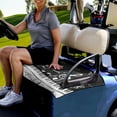 thumbnail image 3 of Xoenoiee Music Note Piano Pattern Golf Cart Seat Covers, Club Car Seat Covers for EZGO Yamaha, Golf Cart Seat Blanket Covers for 2 Person Seats, Summer Golf Cart Seat Towel, 3 of 5