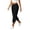 Black #16, variant on Womens Capri Pants Cuffed Linen Pants 2026 Summer Beach Petite Pant Loose Fit Elastic Waist Casual Sweatpants Solid Cinch Hem Cropped Pants S