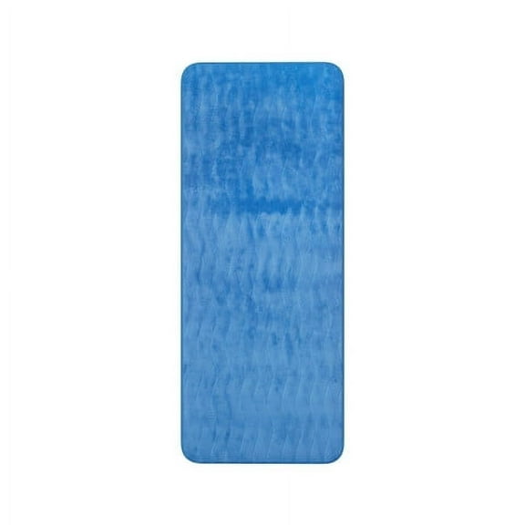 Somerset Home Microfiber Memory Foam Bathroom Mat, Oversized Padded Nonslip Accent Rug, Blue