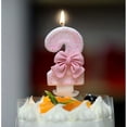 thumbnail image 3 of 0-9 Birthday Candles, 2.95 inch Pink Bow Glitter Number Candles Cake Topper Decorations,3D Bow Designed Pink Number Candles for Birthday Cake Decorations (7), 3 of 6