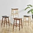 thumbnail image 3 of New Pacific Direct Marco Faux Leather Backless Counter Stool in Black, 3 of 10