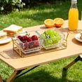 thumbnail image 5 of Beautynvta 2 Compartment Snack Tray, Fruit Storage Tray, Divided Fruit and Candy Dish for Snacks, Fruits, Candy and Condiments, 5 of 6