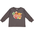 thumbnail image 3 of Inktastic Fiesta with Sombrero Taco Cactus Lime Red Pepper and Guitar in Background Boys or Girls Long Sleeve Toddler T-Shirt, 3 of 5