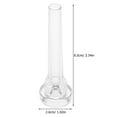 thumbnail image 2 of FOMIYES Compact Trumpet Mouthpiece 1Pack Transparent Abs for Beginners in Personal Practice, 2 of 8
